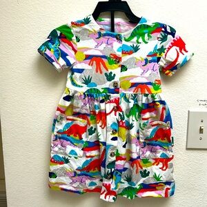Mini Boden, colorful Dino dress